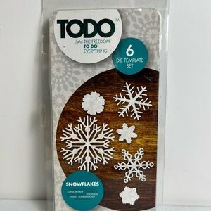 TODO 6-piece Snowflakes Die Template Set for Crafting